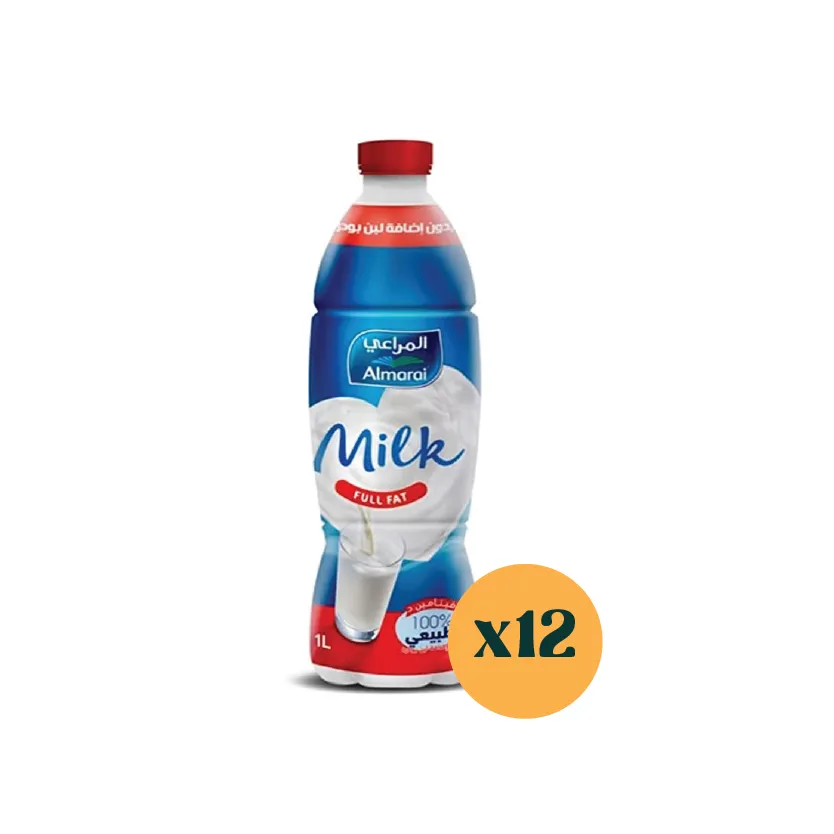 كرتونه لبن كامل الدسم 1 لتر المراعي 12 عبوه