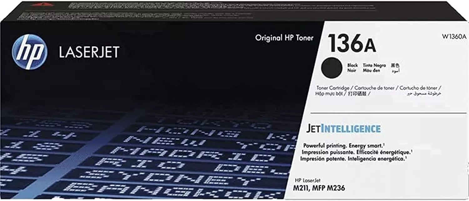 خرطوشة حبر اتش بي 136A، اسود - W1360A
