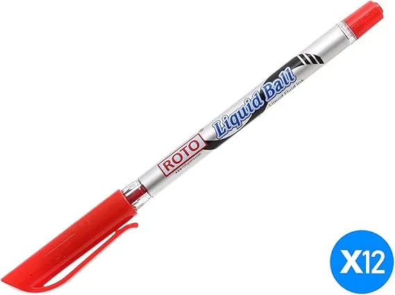 قلم جاف روتو ليكويد احمر