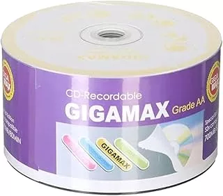 علبة اسطوانات CD فارغة  - 50 اسطوانة سعة 700 ميجابايت