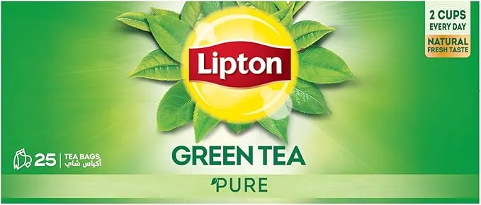 شاي ليبتون اخضر معبا عبوه25 فتله