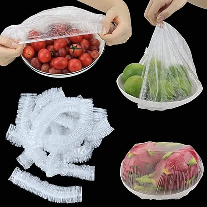 اكياس تخزين للطعام الطازج، مرنة ومصنوعة من البلاستيك، مكونة من 50 قطعة