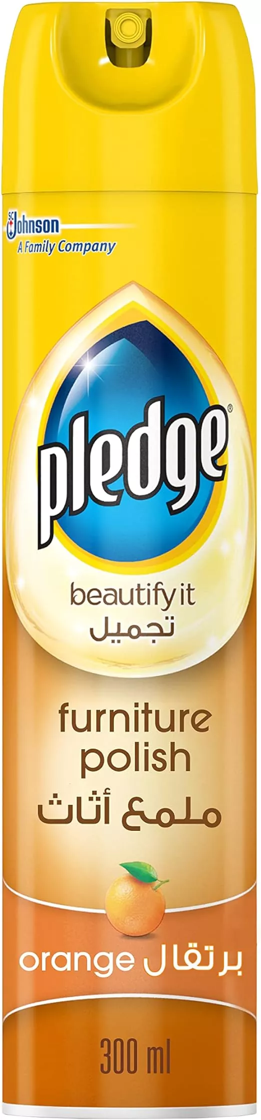 Pledge Orange Scent Furniture Polish, 300 ml